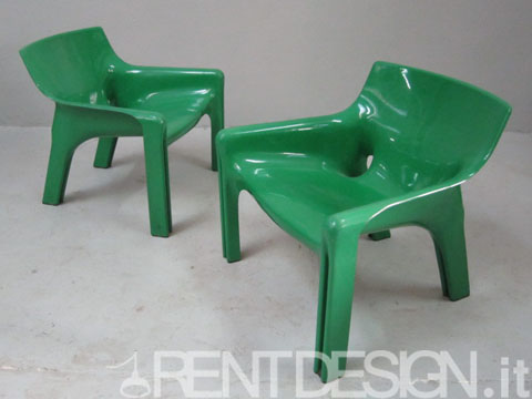 rent poltrone verde anni 70 vicario di vico plastic armchair